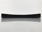 Japanese Lacquered Wood Serving Tray Obon Vtg Square Curved Red Edge Black L571
