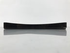 Japanese Lacquered Wood Serving Tray Obon Vtg Square Curved Red Edge Black L571