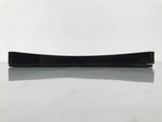 Japanese Lacquered Wood Serving Tray Obon Vtg Square Curved Red Edge Black L571