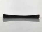 Japanese Lacquered Wood Serving Tray Obon Vtg Square Curved Red Edge Black L572