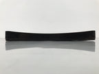 Japanese Lacquered Wood Serving Tray Obon Vtg Square Curved Red Edge Black L573
