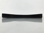 Japanese Lacquered Wood Serving Tray Obon Vtg Square Curved Red Edge Black L573
