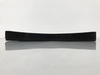 Japanese Lacquered Wood Serving Tray Obon Vtg Square Curved Red Edge Black L573