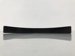 Japanese Lacquered Wood Serving Tray Obon Vtg Square Curved Red Edge Black L574