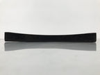 Japanese Lacquered Wood Serving Tray Obon Vtg Square Curved Red Edge Black L574