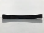 Japanese Lacquered Wood Serving Tray Obon Vtg Square Curved Red Edge Black L574