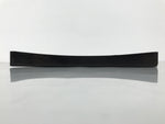 Japanese Lacquered Wood Serving Tray Obon Vtg Square Curved Red Edge Black L575