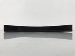Japanese Lacquered Wood Serving Tray Obon Vtg Square Curved Red Edge Black L575