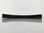 Japanese Lacquered Wood Serving Tray Obon Vtg Square Curved Red Edge Black L575
