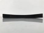 Japanese Lacquered Wood Serving Tray Obon Vtg Square Curved Red Edge Black L575