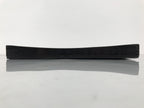 Japanese Lacquered Wood Serving Tray Obon Vtg Square Curved Red Edge Black L576