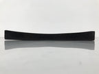 Japanese Lacquered Wood Serving Tray Obon Vtg Square Curved Red Edge Black L576