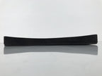 Japanese Lacquered Wood Serving Tray Obon Vtg Square Curved Red Edge Black L577