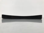 Japanese Lacquered Wood Serving Tray Obon Vtg Square Curved Red Edge Black L578
