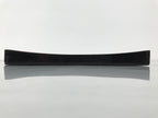 Japanese Lacquered Wood Serving Tray Obon Vtg Square Curved Red Edge Black L580