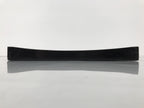 Japanese Lacquered Wood Serving Tray Obon Vtg Square Curved Red Edge Black L581