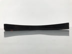 Japanese Lacquered Wood Serving Tray Obon Vtg Square Curved Red Edge Black L582