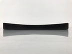 Japanese Lacquered Wood Serving Tray Obon Vtg Square Curved Red Edge Black L582