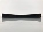 Japanese Lacquered Wood Serving Tray Obon Vtg Square Curved Red Edge Black L582