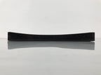 Japanese Lacquered Wood Serving Tray Obon Vtg Square Curved Red Edge Black L582