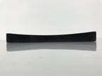 Japanese Lacquered Wood Serving Tray Obon Vtg Square Curved Red Edge Black L583