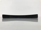 Japanese Lacquered Wood Serving Tray Obon Vtg Square Curved Red Edge Black L583