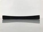 Japanese Lacquered Wood Serving Tray Obon Vtg Square Curved Red Edge Black L583