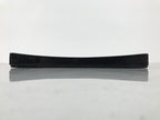 Japanese Lacquered Wood Serving Tray Obon Vtg Square Curved Red Edge Black L612