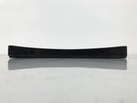 Japanese Lacquered Wood Serving Tray Obon Vtg Square Curved Red Edge Black L612