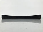 Japanese Lacquered Wood Serving Tray Obon Vtg Square Curved Red Edge Black L613