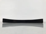 Japanese Lacquered Wood Serving Tray Obon Vtg Square Curved Red Edge Black L614