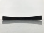 Japanese Lacquered Wood Serving Tray Obon Vtg Square Curved Red Edge Black L615