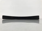Japanese Lacquered Wood Serving Tray Obon Vtg Square Curved Red Edge Black L615