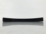Japanese Lacquered Wood Serving Tray Obon Vtg Square Curved Red Edge Black L616