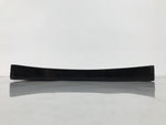 Japanese Lacquered Wood Serving Tray Obon Vtg Square Curved Red Edge Black L616