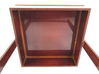 Japanese Lacquered Wood Serving Tray Vtg Hida Shunkei-Nuri Handle Brown L487