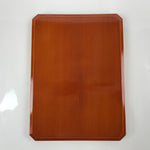 Japanese Lacquered Wood Serving Tray Vtg Hida Shunkei Obon Rectangle Brown L168