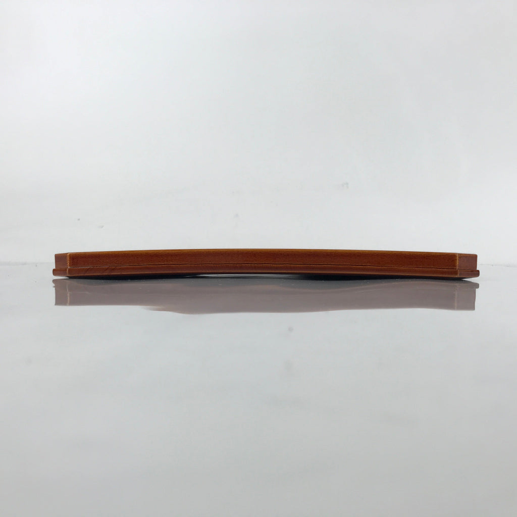 Japanese Lacquered Wood Serving Tray Vtg Hida Shunkei Obon Rectangle Brown L174