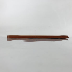 Japanese Lacquered Wood Serving Tray Vtg Hida Shunkei Obon Rectangle Brown L177