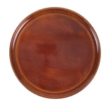 Japanese Lacquered Wood Serving Tray Vtg Hida Shunkei Round Brown W/Box LWB168