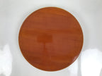 Japanese Lacquered Wood Serving Tray Vtg Hida Shunkei Round Brown W/Box LWB169