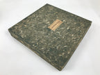 Japanese Lacquered Wood Serving Tray Vtg Hida Shunkei Round Brown W/Box LWB169