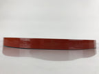 Japanese Lacquered Wood Serving Tray Vtg Obon Hyotan Gourd Shape Red Black LWB87