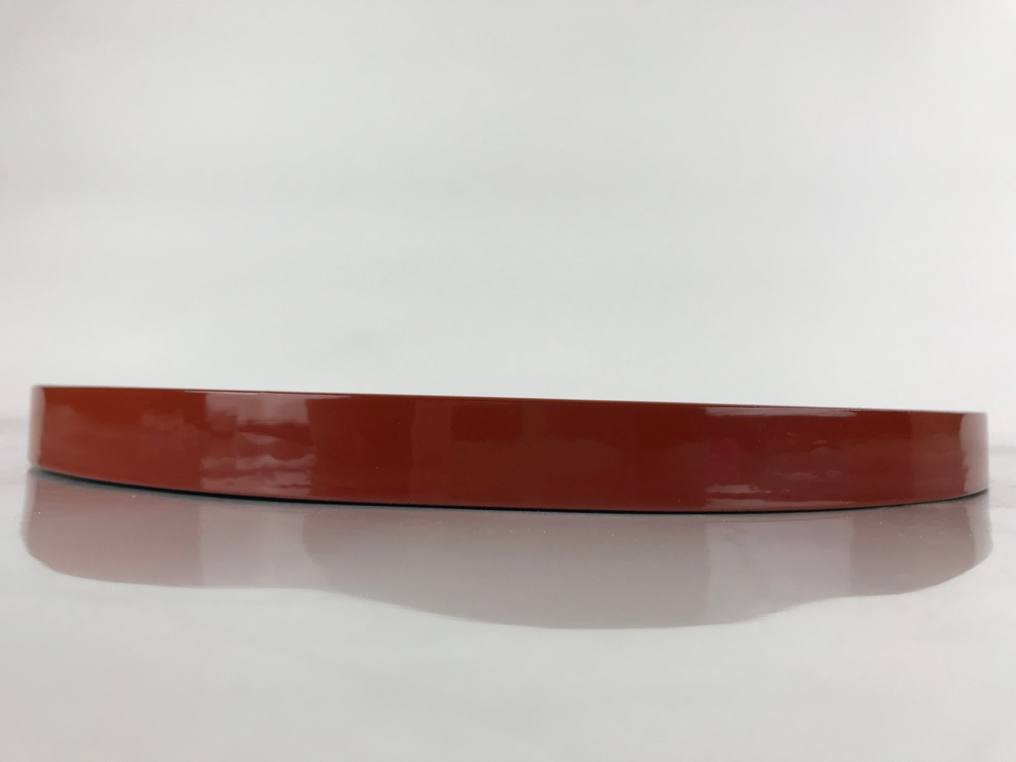 Japanese Lacquered Wood Serving Tray Vtg Obon Hyotan Gourd Shape Red Black LWB87