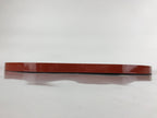 Japanese Lacquered Wood Serving Tray Vtg Obon Hyotan Gourd Shape Red Black LWB87