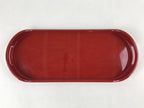 Japanese Lacquered Wood Serving Tray Vtg Red Coffee Tray Seiho-nuri Obon LWB66