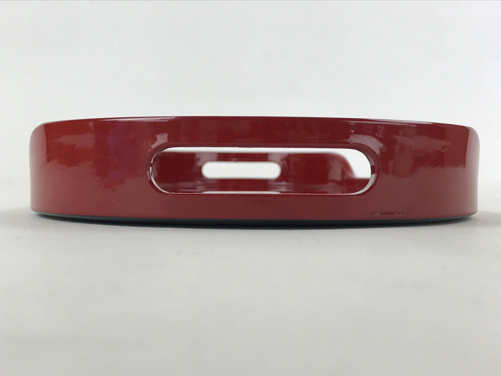 Japanese Lacquered Wood Serving Tray Vtg Red Coffee Tray Seiho-nuri Obon LWB66