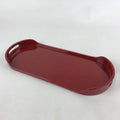 Japanese Lacquered Wood Serving Tray Vtg Red Coffee Tray Seiho-nuri Obon LWB66