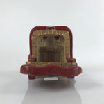 Japanese Lacquered Wood Shishi Dancing Lion Dog Mask Vtg Komainu Red Gold OM56