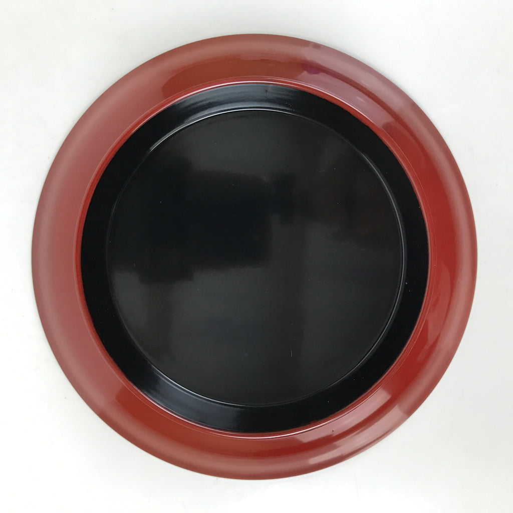 Japanese Lacquered Wood Small Plate Vtg Meimeizara Red Echizen-Nuri Round L395